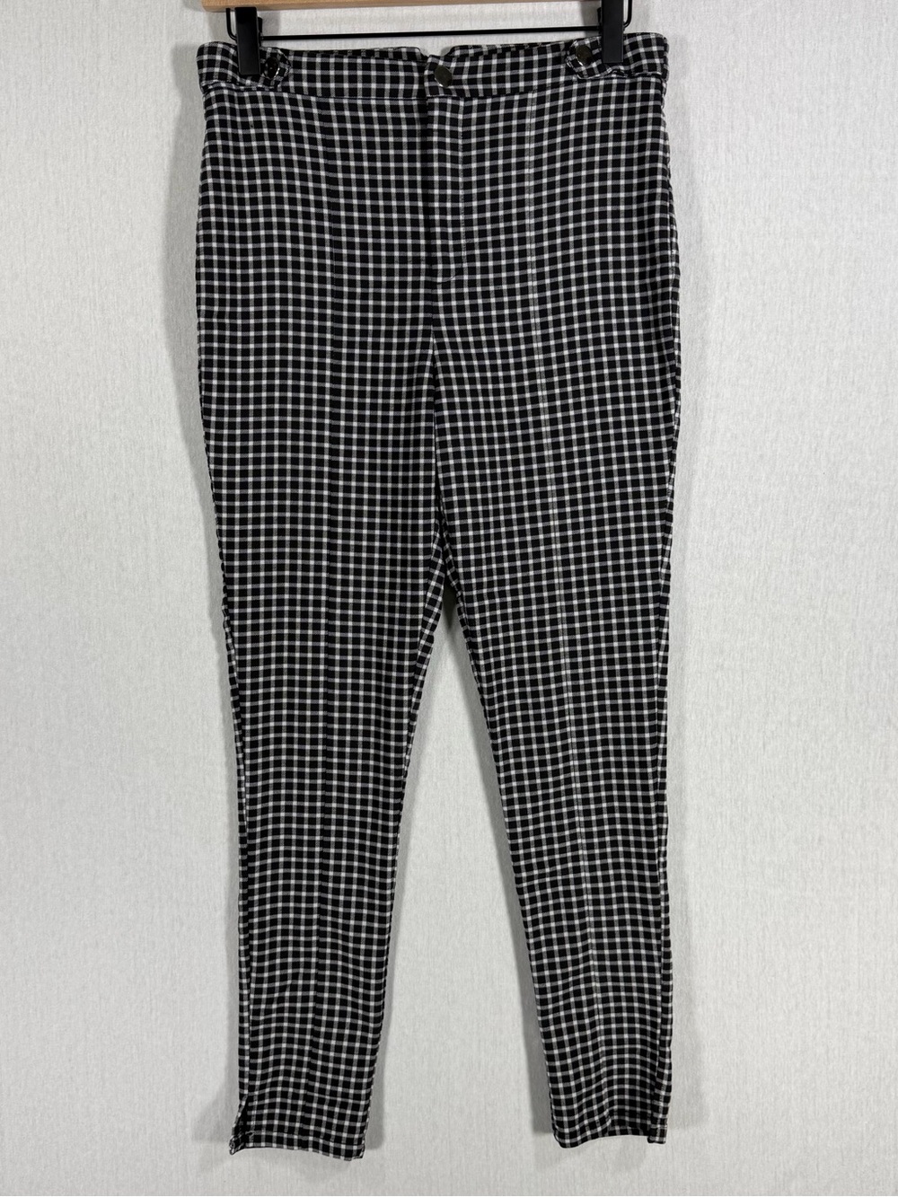 Forever 21 Black and White Check Slim Chinos